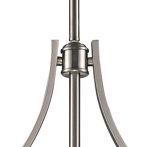 Atlas Chadwick 47" Wide 3-Light Linear Chandelier - Timeless Elegance for Dining Rooms and Foyers Satin Nickel CL11009-NK1