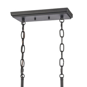 Atlas Ellisville 34" Wide 6-Light Chandelier - Charming Candle-Style Fixture for Cozy Indoor Spaces Matte Black CL11013-BK