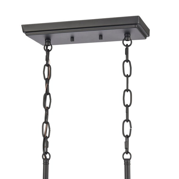 Atlas Ellisville 34" Wide 6-Light Chandelier - Charming Candle-Style Fixture for Cozy Indoor Spaces Matte Black CL11013-BK