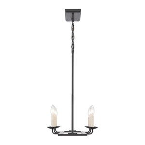 Atlas Ellisville 34" Wide 6-Light Chandelier - Charming Candle-Style Fixture for Cozy Indoor Spaces Matte Black CL11013-BK