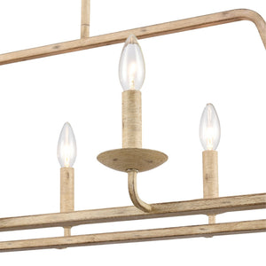 Atlas Ellisville 34" Wide 6-Light Chandelier - Charming Candle-Style Fixture for Cozy Indoor Spaces Antique Cream CL11013-CR