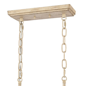 Atlas Ellisville 34" Wide 6-Light Chandelier - Charming Candle-Style Fixture for Cozy Indoor Spaces Antique Cream CL11013-CR