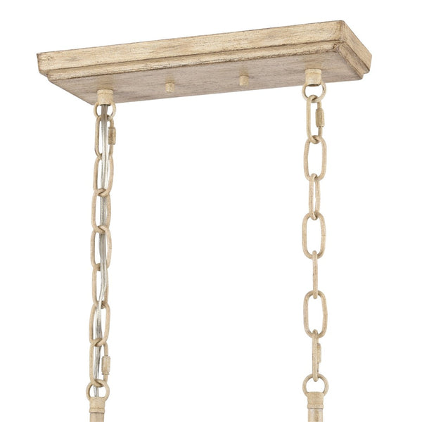 Atlas Ellisville 34" Wide 6-Light Chandelier - Charming Candle-Style Fixture for Cozy Indoor Spaces Antique Cream CL11013-CR