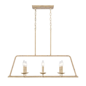 Atlas Ellisville 34" Wide 6-Light Chandelier - Charming Candle-Style Fixture for Cozy Indoor Spaces Antique Cream CL11013-CR