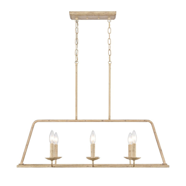 Atlas Ellisville 34" Wide 6-Light Chandelier - Charming Candle-Style Fixture for Cozy Indoor Spaces Antique Cream CL11013-CR