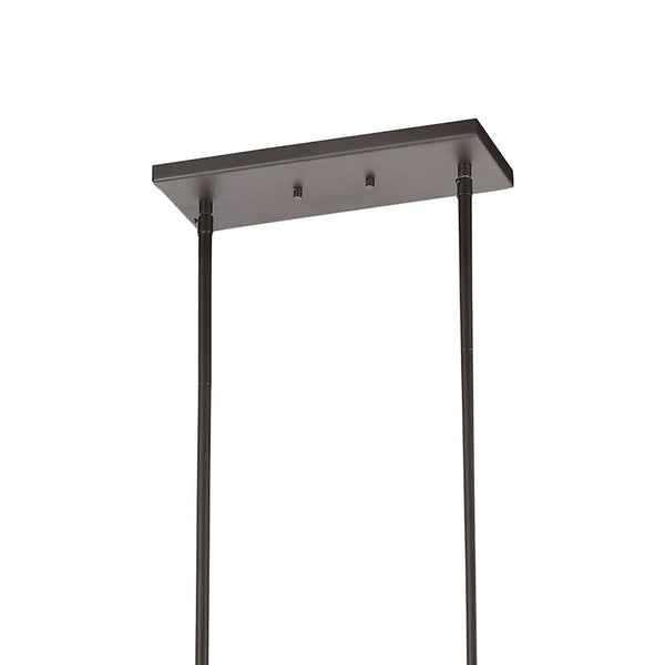 Atlas Fairfax Modern Farmhouse 36'' 7-Light Linear Chandelier in Oil Rubbed Bronze for Dining Spaces CL11014-BZ