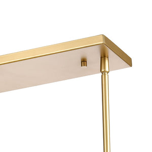 Atlas Fantania 36'' Wide 4-Light Linear Chandelier - Modern Crystal Accents for Elegant Ambient Lighting Champagne Gold CL11015-GD