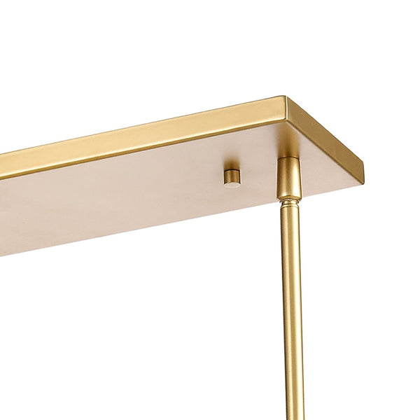 Atlas Fantania 36'' Wide 4-Light Linear Chandelier - Modern Crystal Accents for Elegant Ambient Lighting Champagne Gold CL11015-GD