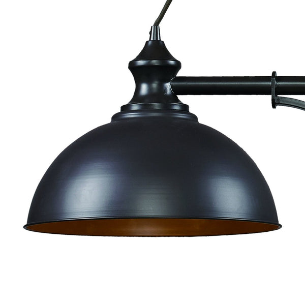 Atlas Farmhouse 2-Light Linear Chandelier - Elegant Rustic Design for Dining, Kitchen, or Entryway Spaces Oiled Bronze 44'' CL11016-BZ