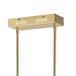 Atlas Keir 43.31'' Wide 22-Light Linear Chandelier - Mid-Century Modern Brass Elegance for Dining Spaces CL11019-BS