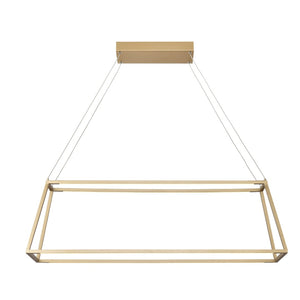 Atlas Minimalist 36" Wide Integrated LED Linear Chandelier - Soft Gold, Modern Design for Dining & More CL11024-GD