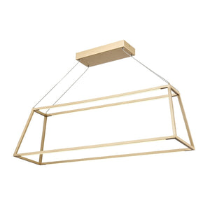 Atlas Minimalist 36" Wide Integrated LED Linear Chandelier - Soft Gold, Modern Design for Dining & More CL11024-GD