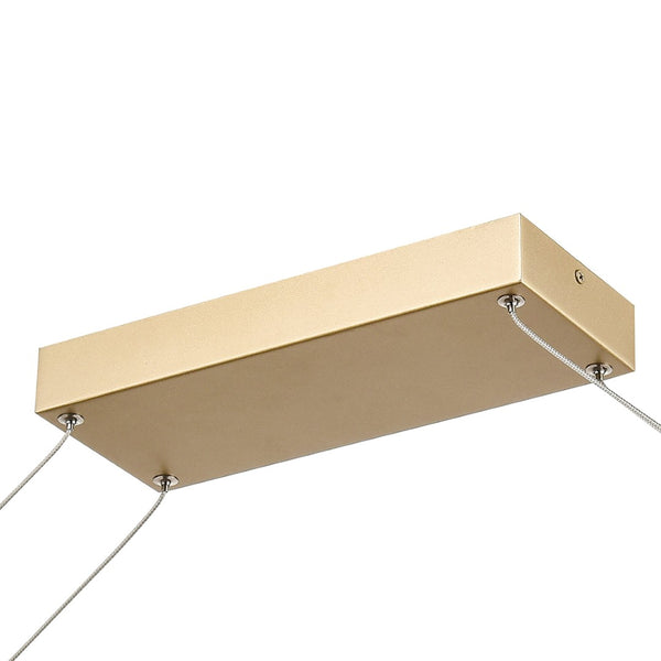 Atlas Minimalist 36" Wide Integrated LED Linear Chandelier - Soft Gold, Modern Design for Dining & More CL11024-GD