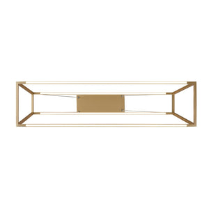 Atlas Minimalist 36" Wide Integrated LED Linear Chandelier - Soft Gold, Modern Design for Dining & More CL11024-GD