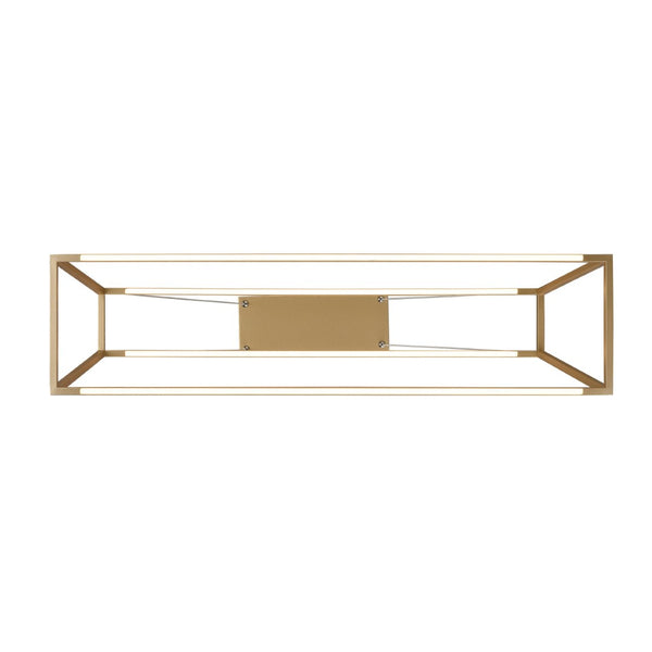 Atlas Minimalist 36" Wide Integrated LED Linear Chandelier - Soft Gold, Modern Design for Dining & More CL11024-GD