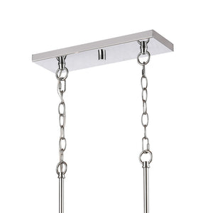 Atlas Oakland 32.5'' Wide 8-Light Linear Chandelier - Modern Design for Dining Rooms & Entryways Chrome CL11027-CH