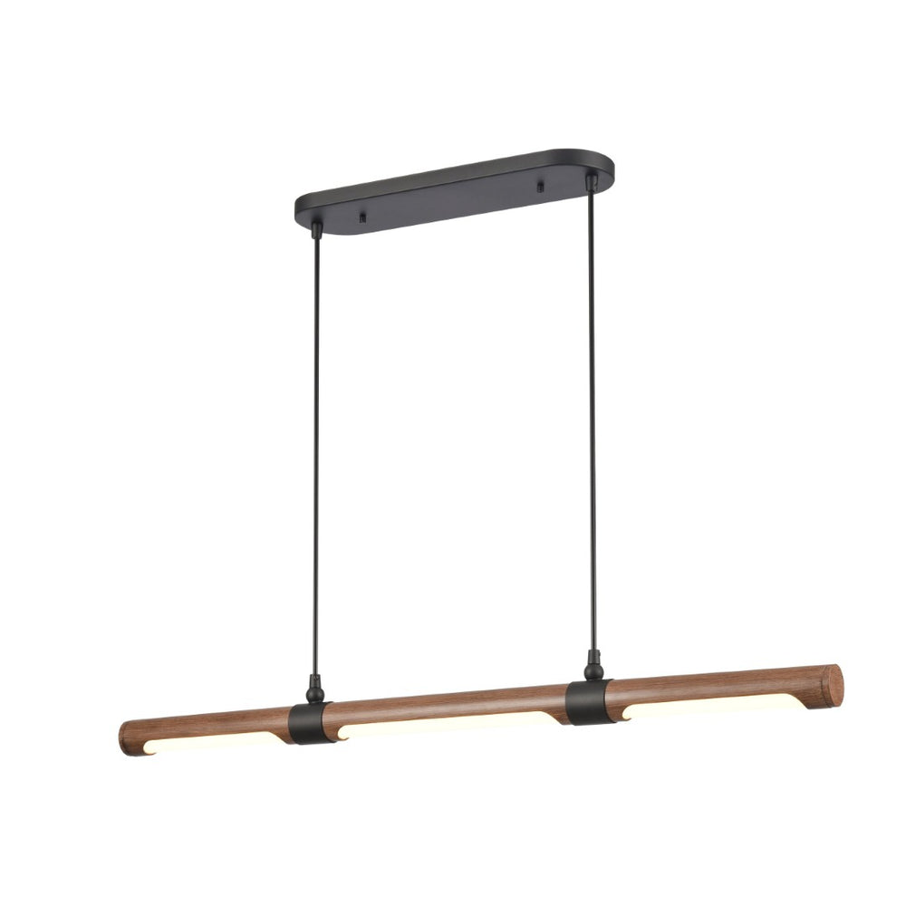 Atlas Wyatt 40.5'' Wide Integrated LED Linear Chandelier - Modern Matte Black Design for Stylish Spaces CL11040-BK