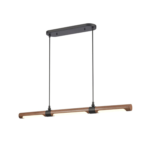 Atlas Wyatt 40.5'' Wide Integrated LED Linear Chandelier - Modern Matte Black Design for Stylish Spaces CL11040-BK