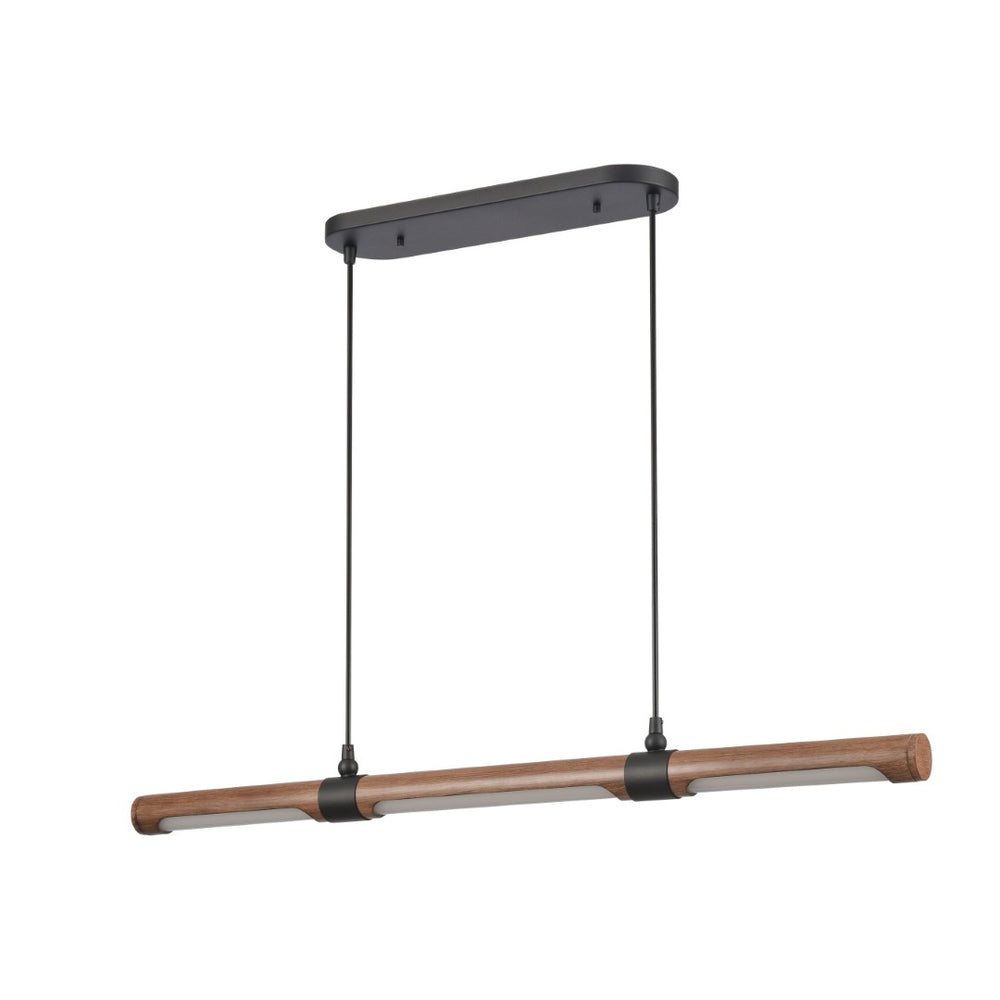 Atlas Wyatt 40.5'' Wide Integrated LED Linear Chandelier - Modern Matte Black Design for Stylish Spaces CL11040-BK
