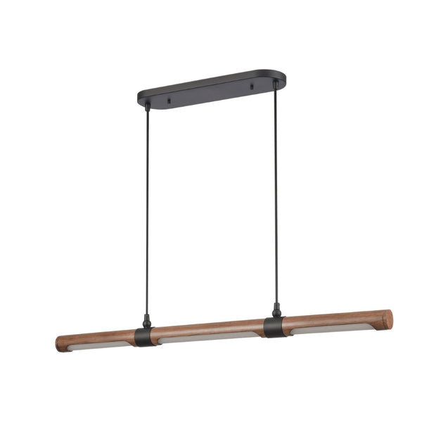 Atlas Wyatt 40.5'' Wide Integrated LED Linear Chandelier - Modern Matte Black Design for Stylish Spaces CL11040-BK