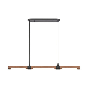Atlas Wyatt 40.5'' Wide Integrated LED Linear Chandelier - Modern Matte Black Design for Stylish Spaces CL11040-BK