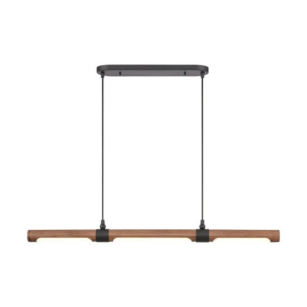 Atlas Wyatt 40.5'' Wide Integrated LED Linear Chandelier - Modern Matte Black Design for Stylish Spaces CL11040-BK