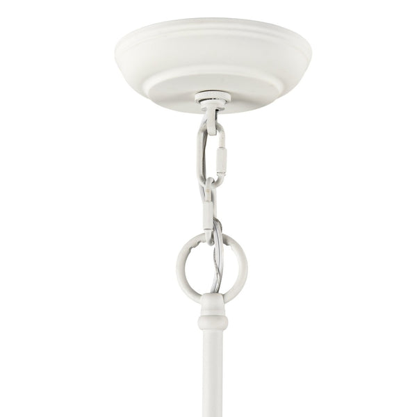 Atlas Adelaide 59.5'' Wide 20-Light Chandelier - Elegant Textured White with Crystal & Floral Accents CL11053-WH