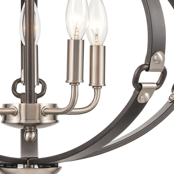 Atlas Armstrong Grove 3-Light Chandelier – Fashion-Inspired Elegance for Modern Dining and Living Spaces Espresso 20'' CL11065-BK