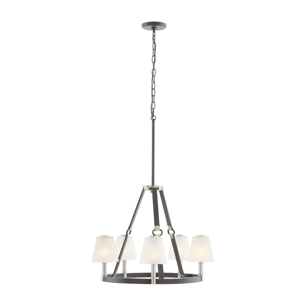 Atlas Armstrong Grove 25" 5-Light Chandelier - Fashion-Inspired Espresso Design for Elegant Interiors CL11066-BK