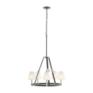 Atlas Armstrong Grove 25" 5-Light Chandelier - Fashion-Inspired Espresso Design for Elegant Interiors CL11066-BK