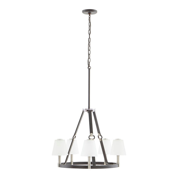 Atlas Armstrong Grove 25" 5-Light Chandelier - Fashion-Inspired Espresso Design for Elegant Interiors CL11066-BK