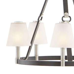Atlas Armstrong Grove 25" 5-Light Chandelier - Fashion-Inspired Espresso Design for Elegant Interiors CL11066-BK