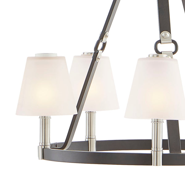 Atlas Armstrong Grove 25" 5-Light Chandelier - Fashion-Inspired Espresso Design for Elegant Interiors CL11066-BK