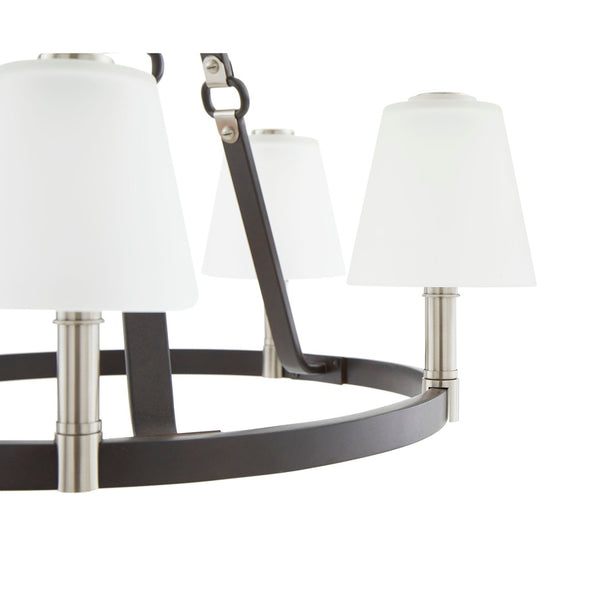 Atlas Armstrong Grove 25" 5-Light Chandelier - Fashion-Inspired Espresso Design for Elegant Interiors CL11066-BK