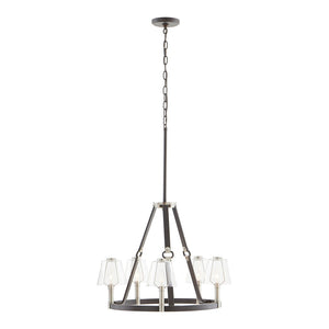 Atlas Armstrong Grove 25" 5-Light Chandelier - Fashion-Inspired Espresso Design for Elegant Interiors CL11066-BK