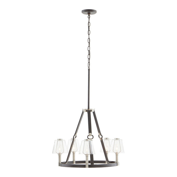 Atlas Armstrong Grove 25" 5-Light Chandelier - Fashion-Inspired Espresso Design for Elegant Interiors CL11066-BK