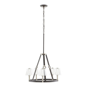 Atlas Armstrong Grove 25" 5-Light Chandelier - Fashion-Inspired Espresso Design for Elegant Interiors CL11066-BK