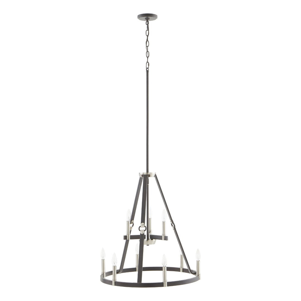 Atlas Armstrong Grove 25" Wide 9-Light Chandelier - Espresso Finish, Elegant Design for Modern Spaces CL11067-BK