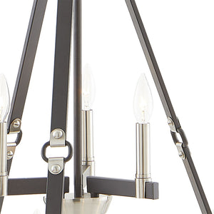 Atlas Armstrong Grove 25" Wide 9-Light Chandelier - Espresso Finish, Elegant Design for Modern Spaces CL11067-BK