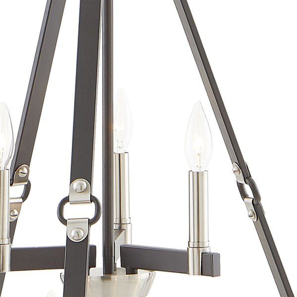 Atlas Armstrong Grove 25" Wide 9-Light Chandelier - Espresso Finish, Elegant Design for Modern Spaces CL11067-BK