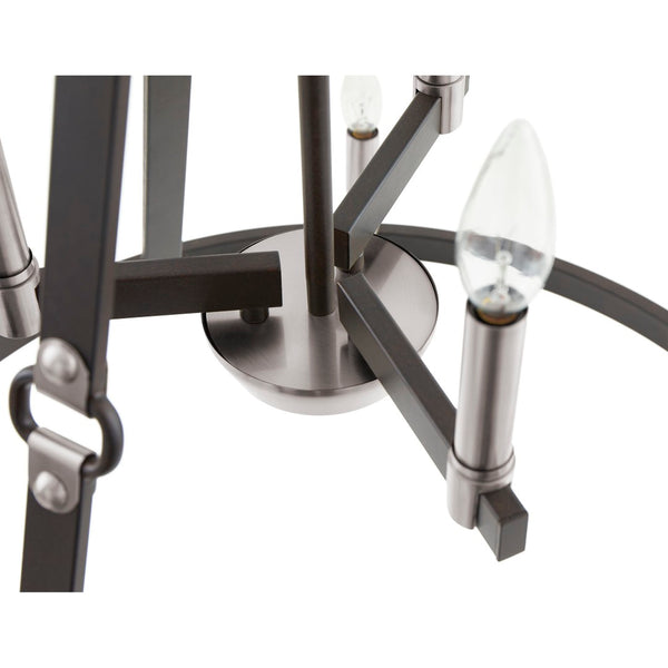 Atlas Armstrong Grove 25" Wide 9-Light Chandelier - Espresso Finish, Elegant Design for Modern Spaces CL11067-BK