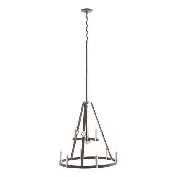 Atlas Armstrong Grove 25" Wide 9-Light Chandelier - Espresso Finish, Elegant Design for Modern Spaces CL11067-BK