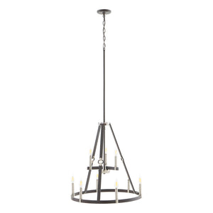 Atlas Armstrong Grove 25" Wide 9-Light Chandelier - Espresso Finish, Elegant Design for Modern Spaces CL11067-BK