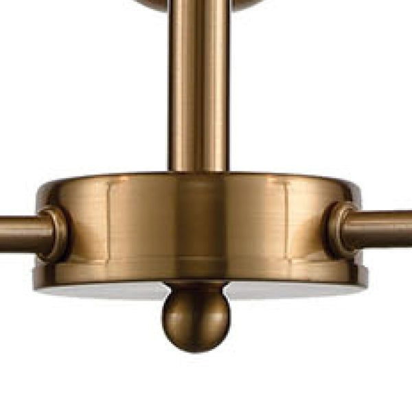 Atlas Astoria Chandelier - Midcentury Modern Design with Clear Glass Globes for Elegant Indoor Spaces Satin Gold CL11070-GD