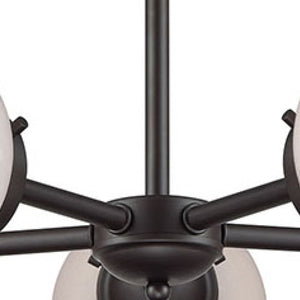 Atlas Beckett 26'' Wide 5-Light Chandelier - Modern Globe Shades in Oil Rubbed Bronze for Elegant Spaces CL11080-BZ1