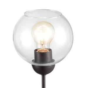 Atlas Boman Modern 3-Light Chandelier - Midcentury-Inspired Design with Clear Glass Globes for Elegance Oil Rubbed Bronze 23'' CL11085-BZ
