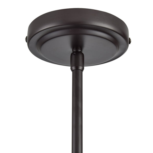 Atlas Boman Modern 3-Light Chandelier - Midcentury-Inspired Design with Clear Glass Globes for Elegance Oil Rubbed Bronze 23'' CL11085-BZ