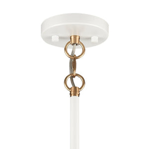 Atlas Boudreaux 12-Light Chandelier - Midcentury Modern Design with Radiant Glass Globes for Any Space Matte White 36'' CL11090-WH
