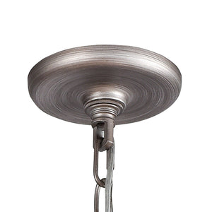 Atlas Bradington 32" Wide 8-Light Chandelier - Industrial Weathered Zinc with Braided Crystal Filigree CL11092-SV