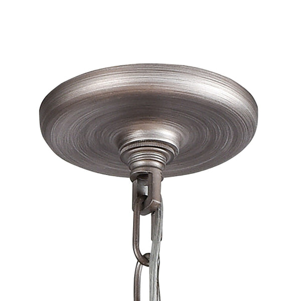 Atlas Bradington 32" Wide 8-Light Chandelier - Industrial Weathered Zinc with Braided Crystal Filigree CL11092-SV